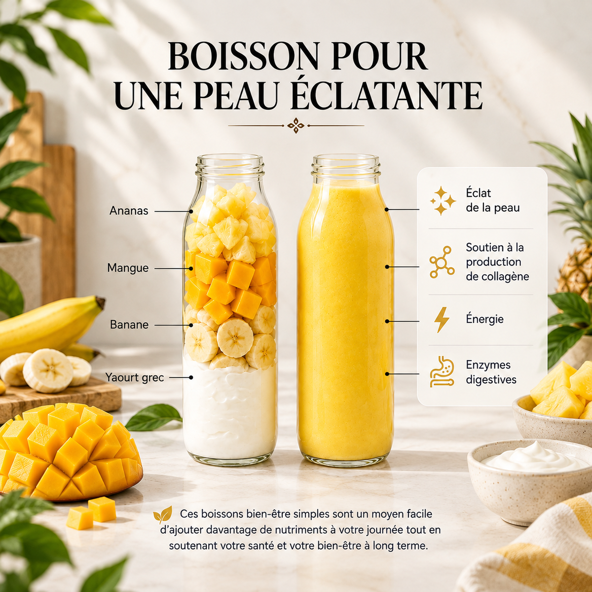 Mini blender portable pour jus de fruits
